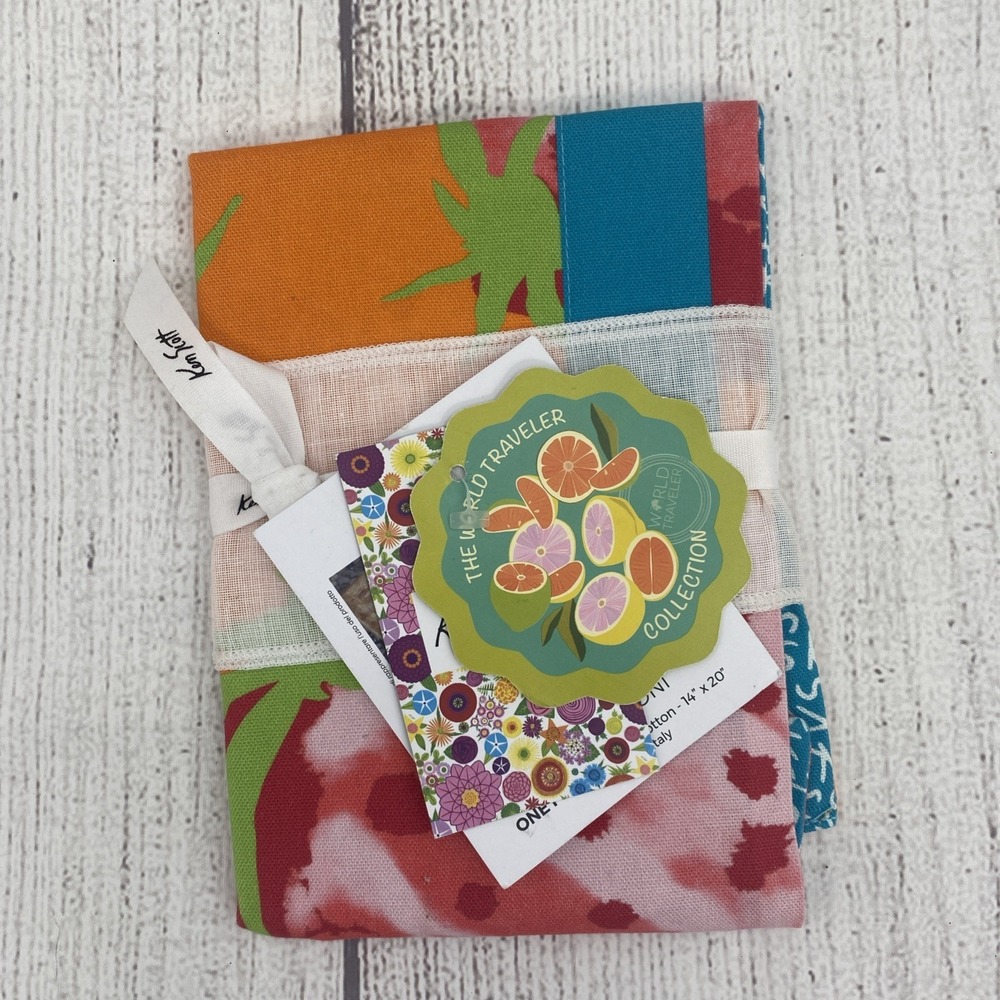 Ken Scott Placemat 14x20 Fragoloni Strawberry Italy 100% Cotton Colorful Summer
